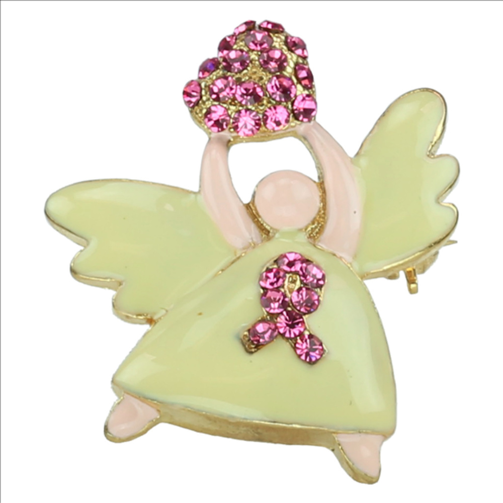 Breast Cancer Awareness Pendant Pin Charm Brooch